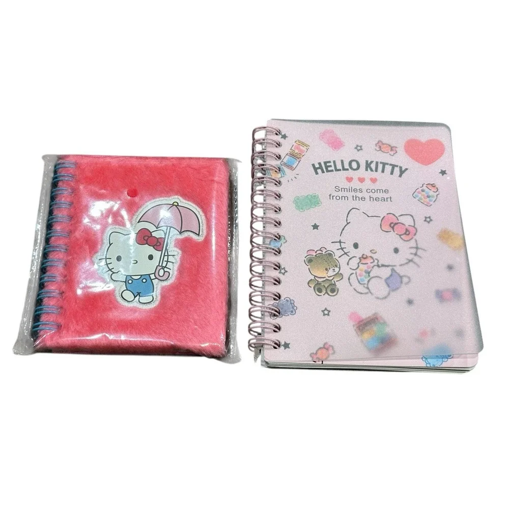 Hello Kitty 50th‎ Anniversary Vinyl Figure Notebook Bag Clips Lot